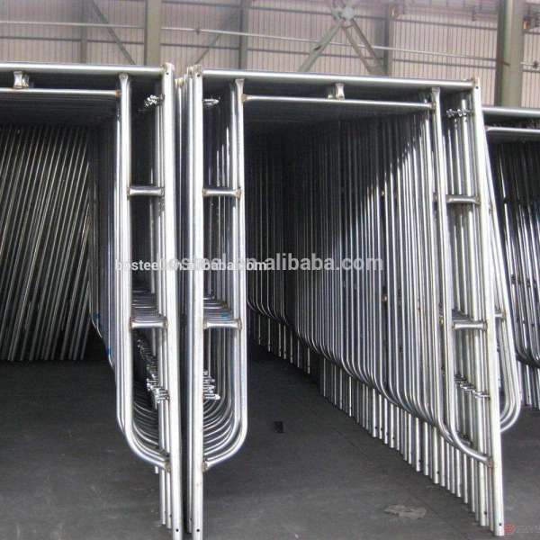 China Industrial ladders pre galvanized steel pipe scaffolding tube